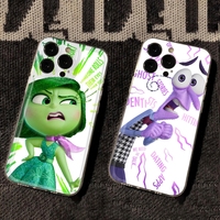 Inside Out 2 Phone Case for IPhone 7 8 X 11 12 13 14Pro 15 Pro Iphone Inside Out 2 Joy Sadness Anger Disgust Phonecase