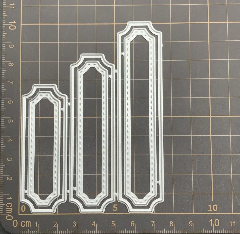 14 soorten label rechthoekig frame Metalen Stansmessen Sjablonen Voor DIY Scrapbooking Decoratieve Embossing Handwerk Die CutsTemplate