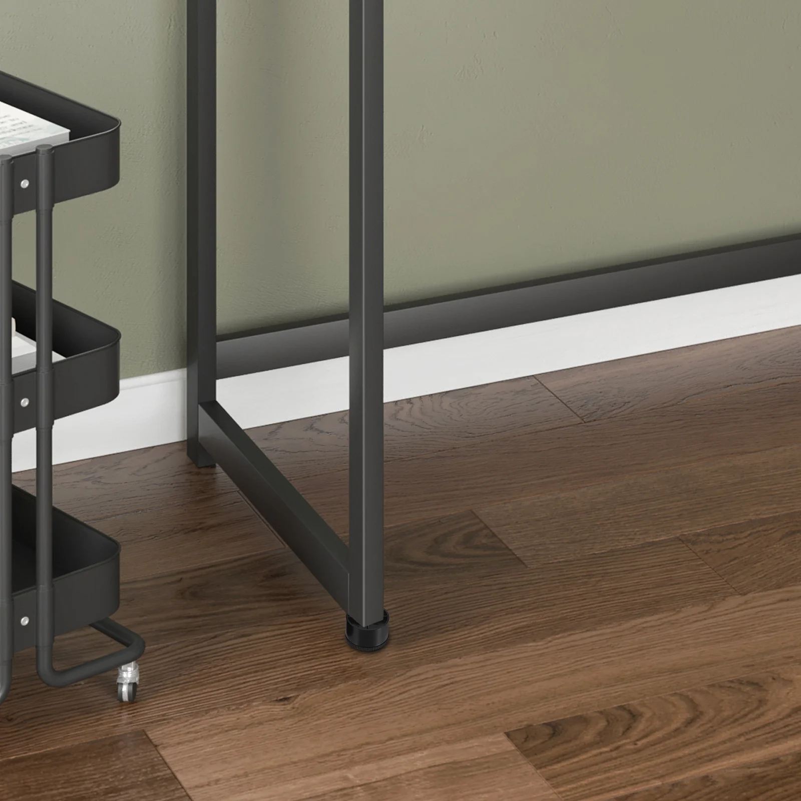 8個の調節可能なプラスチック製家具脚、丸型レベリングフィート、ソファ、テーブル、デスク用、安定したサポート、調節可能なキャビネット脚