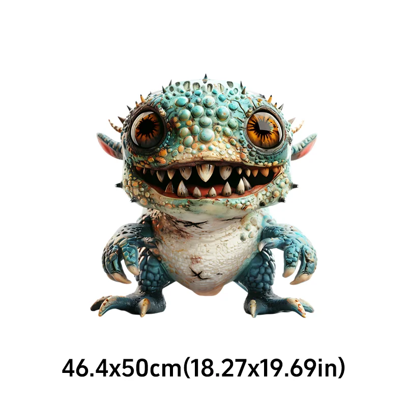 Large Size Distorted Devouring Beast Car Sticker Creative Spooky Multi-sticker Conceal Paint Wear For Halloween Ornament