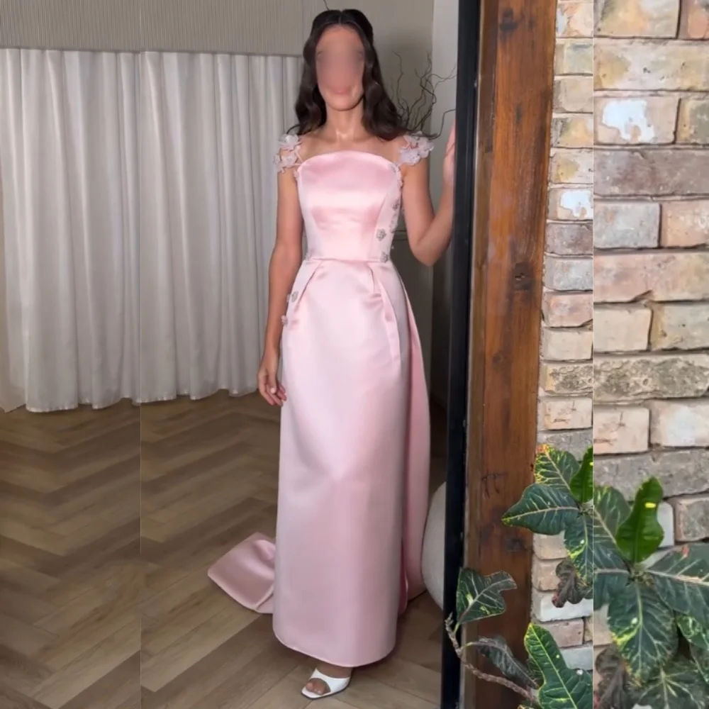 

Customized Evening Gown Applique Straight Midi Dresses Midi Dresses Bespoke Occasion Woman Elegant Party Wedding High Quality