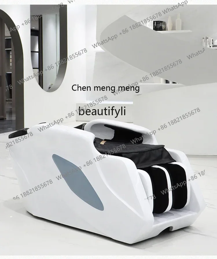 X سرير تدليك كهربائي بالشامبو، سرير حلاقة، علاج الرأس، سرير الوجه، سرير التنظيف التلقائي #2