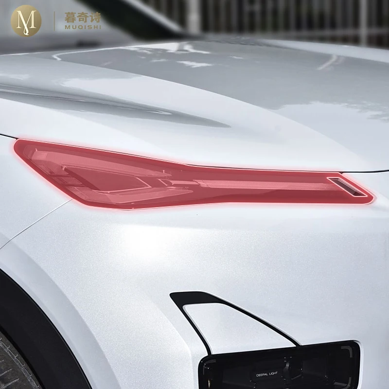 

For Deepal S05 2023 2024 2025 pre cut car exterior headlight scratch resistant TPU protective film transparent/smoked black film