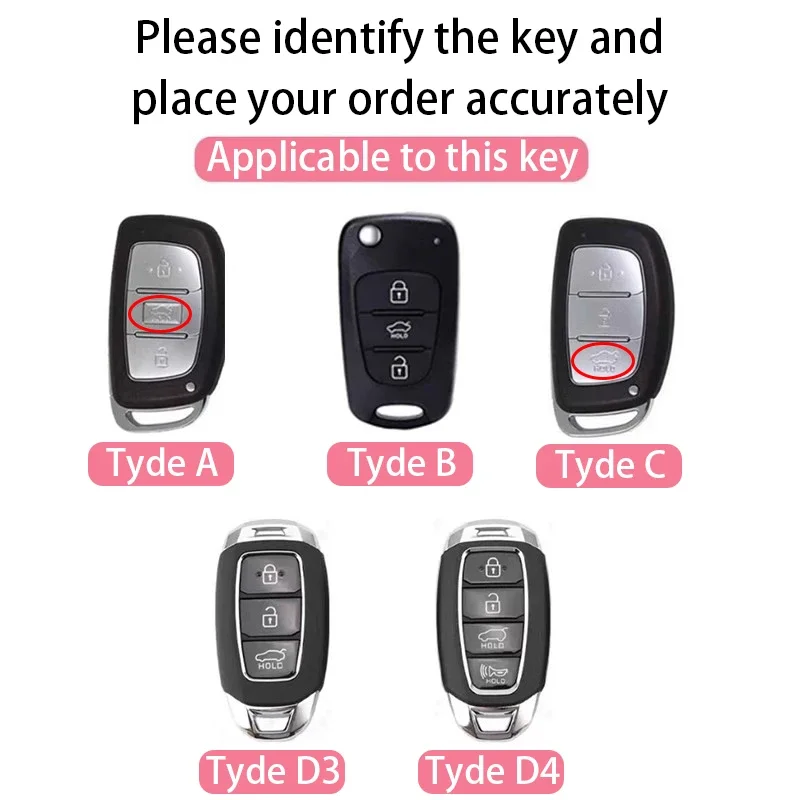 Suitable for Hyundai keycase ix35 Elantra Avante ix25 Mistra New SantaFe Lafesta Verna keycover keyshell keychain