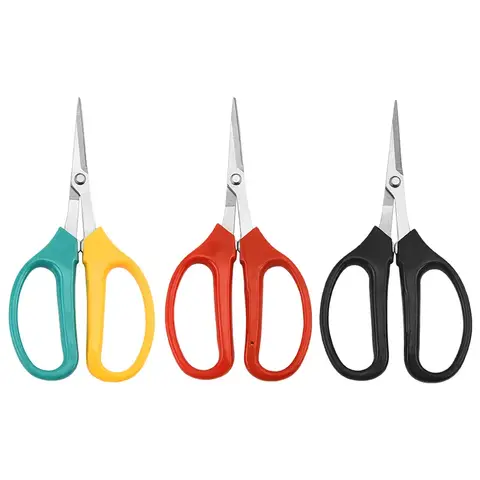 스테인레스 스틸 과일 포도 가위 클리퍼, 레드 PVC 편안한 손잡이 전정 가위, 분재 꽃용 원예 도구, 도매 스테인레스 스틸 과일 포도 가위 클리퍼, 레드 PVC 편안한 손잡이 전정 가위, 분재 꽃용 원예 도구, 도매