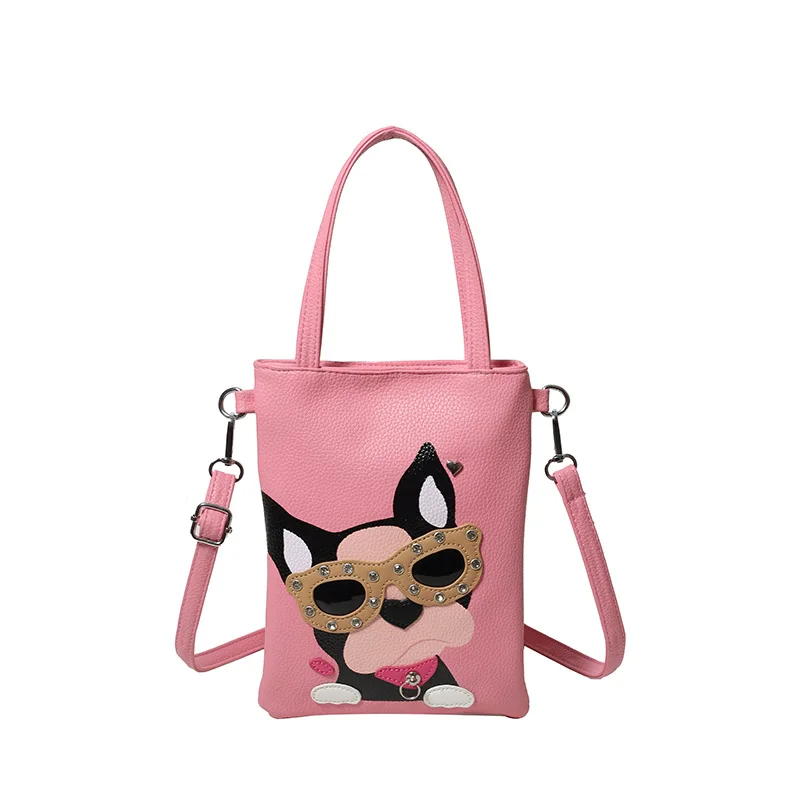 

2025 New Japanese Cute Girl Fun and Funny Dog Personalized Handheld Crossbody Small Box Bag
