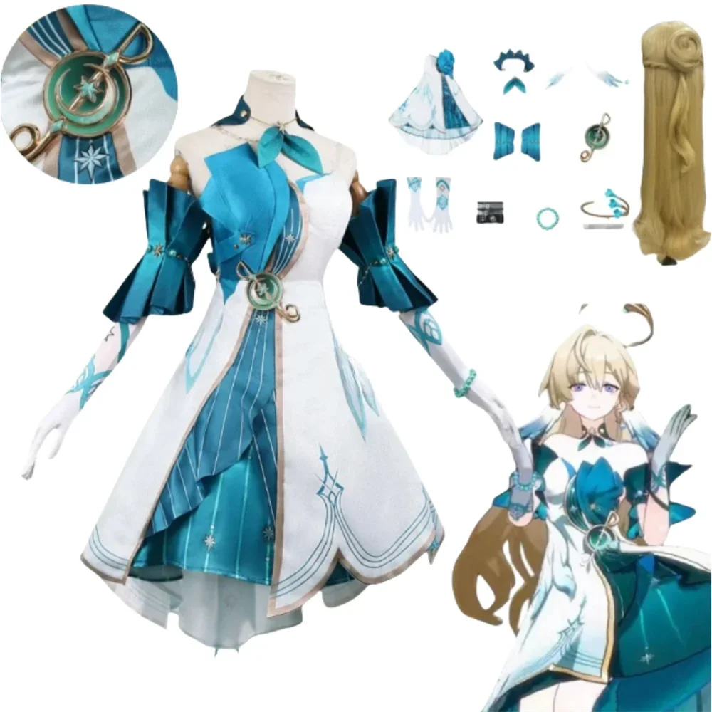 Robin Aventurine Merge Cosplay Honkai Star Rail Costume Wig Doujin Dress Kakavasha Clothes Halloween Party Suit