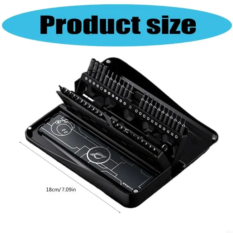 Q81C Space Saving Phone Electronics Repair Toolkit Containing Screwdriver Accessories Suitable for Mobile Device Maintenance