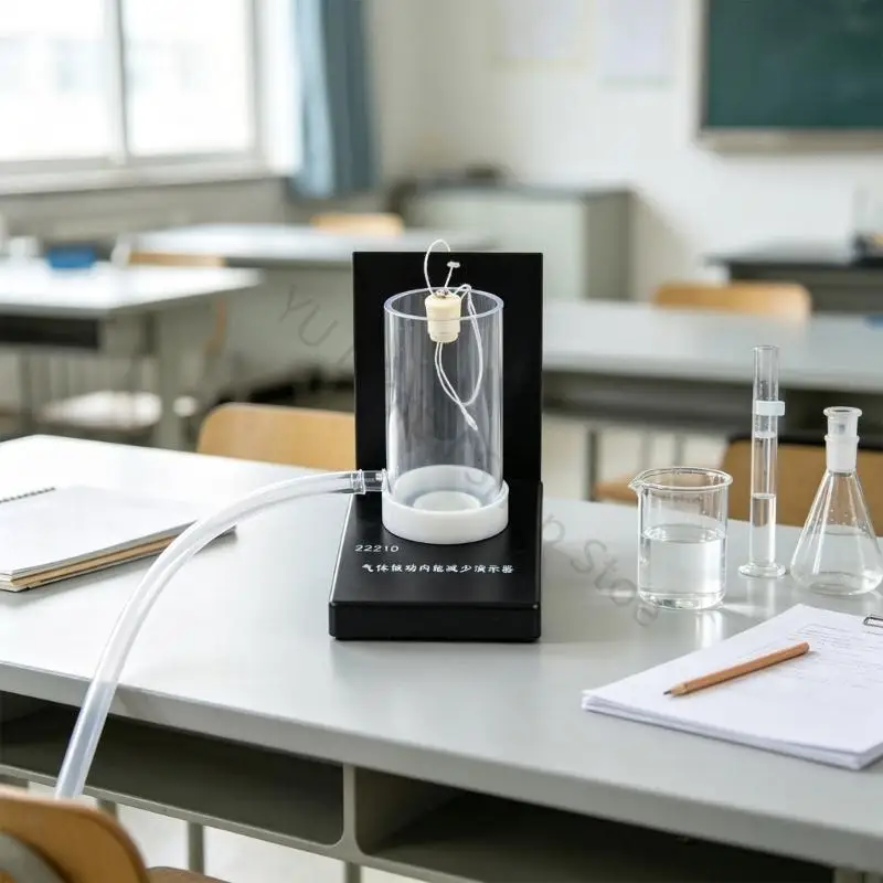 96BA Physik-Lehrgerät mit transparenter zylindrischer Kammer, Gasarbeit und internem Energie-Demonstrationsmodell für – Detail 5