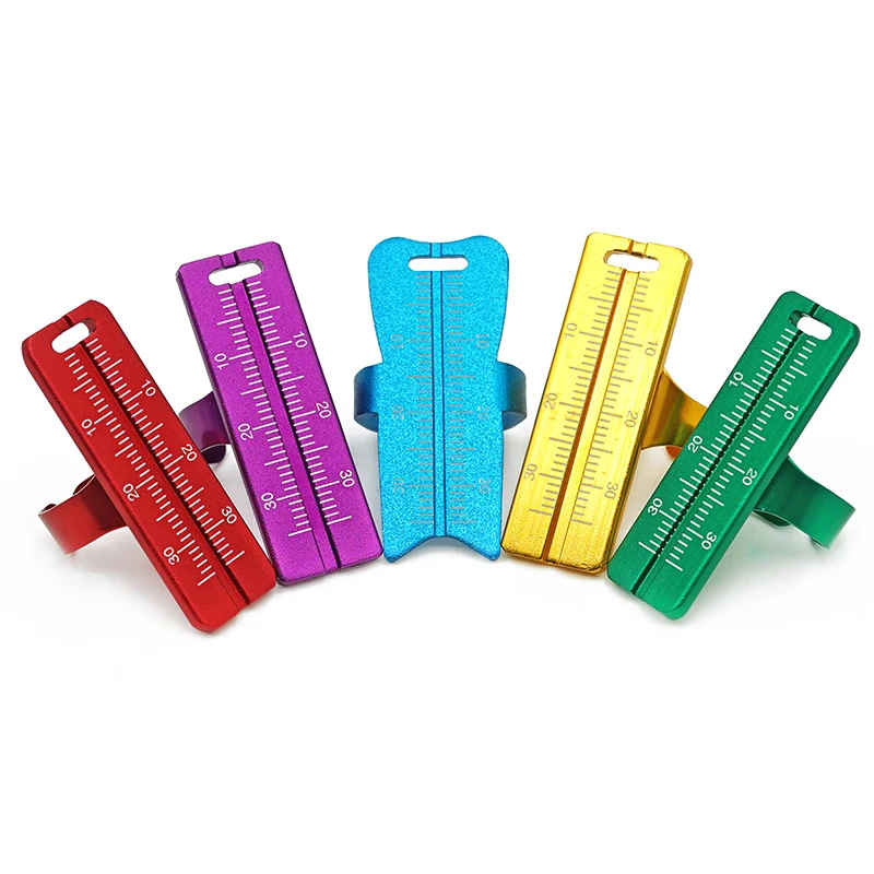 

1pc Dental Endodontic Finger Ring Ruler Colorful Aluminium Dentist Tools Materials Measurement Instrument