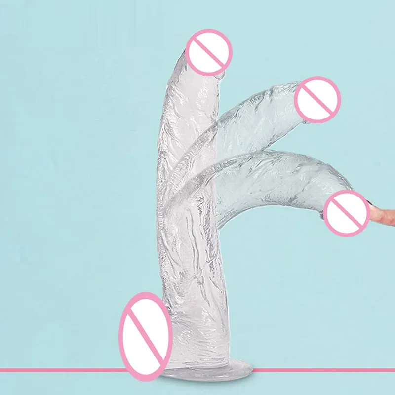 Clear Realistic Dildo 12.8 Inch G-Spot Monster Dildos With Suction Cup Erotic Jelly Penis Men Fake Dick Anal Butt Plug Sex Toys