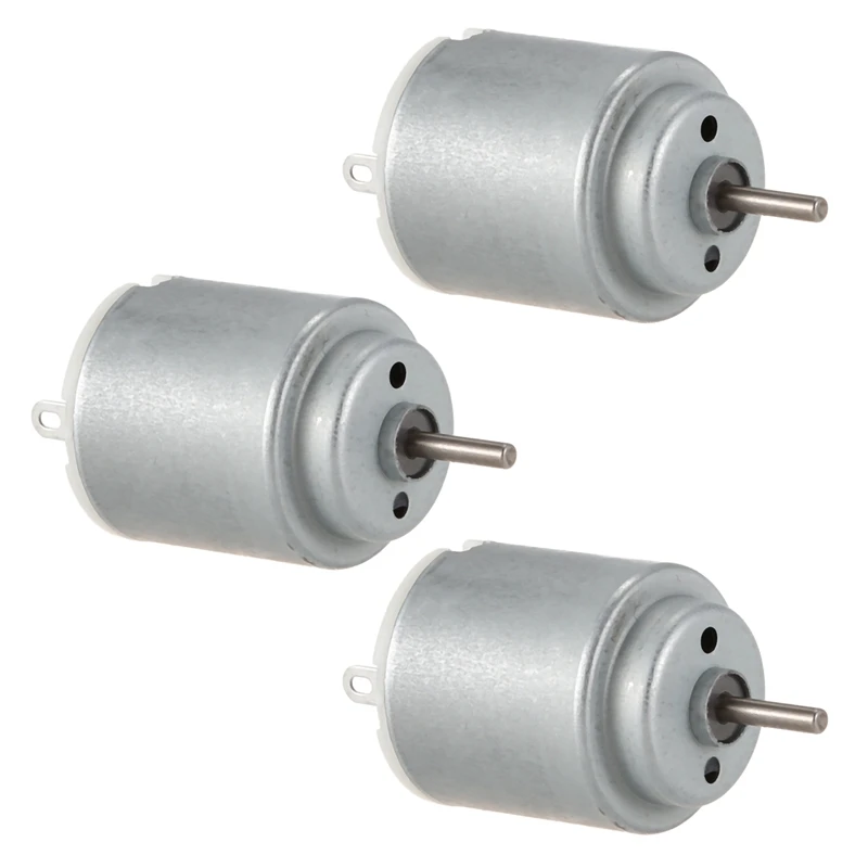 3X 6-12V 3000 RPM Cylindrical DC Shaft Motor for Smart Cars