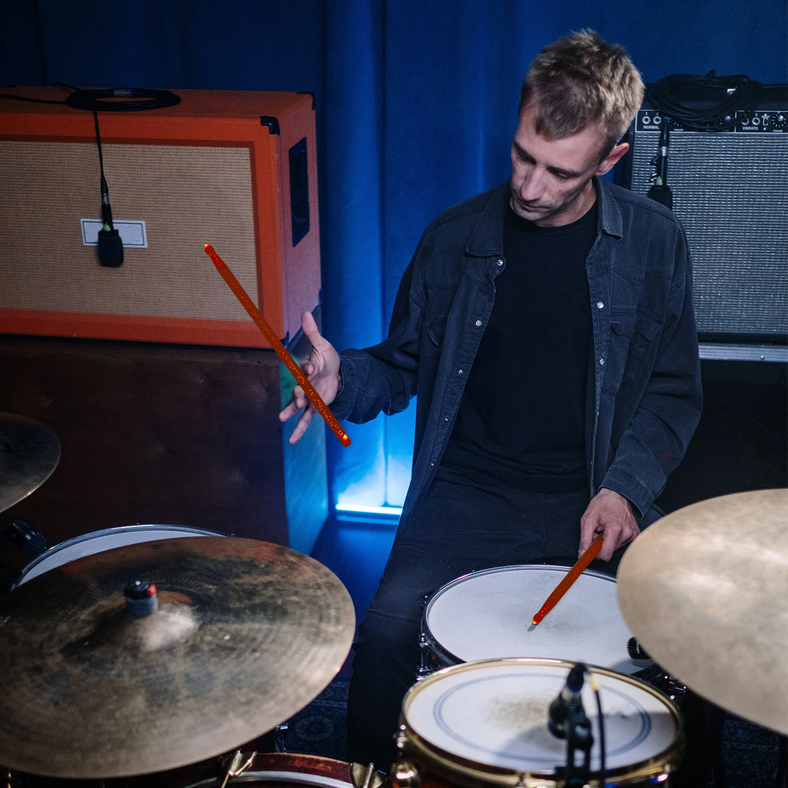 

Luminous Drumsticks Precision Production Fluorescence with Tail Knob Light Up Acrylic