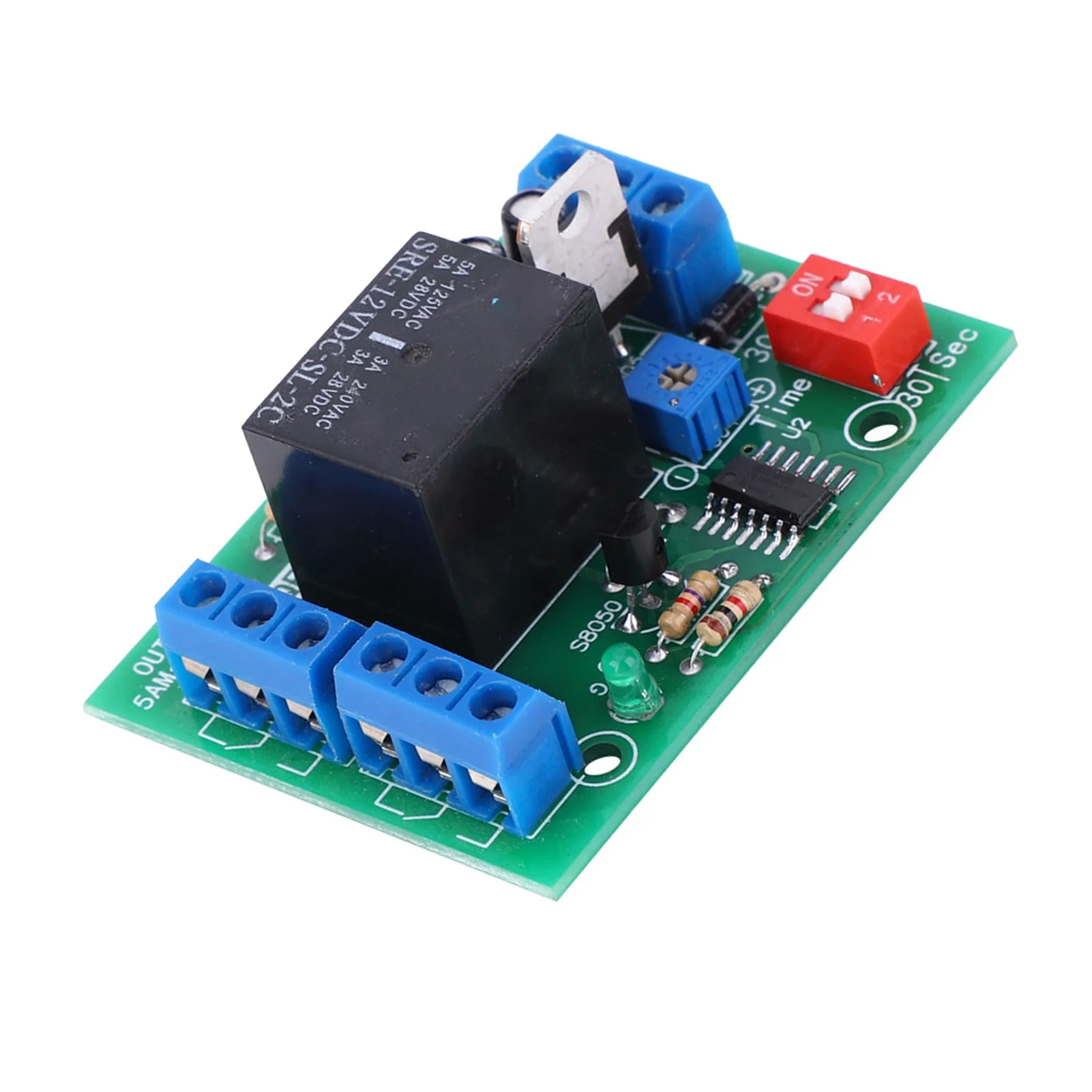 10-16V Delay Off Time Relay Module Timer Switch DPDT 2 Channel Output