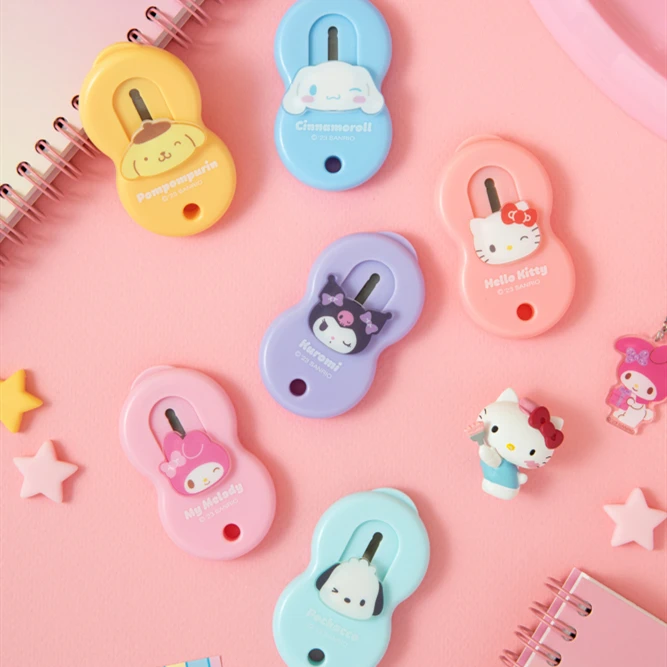 

Kawaii My Melody Kuromi Cinnamoroll Cartoon Mini Handmade Knife Student Anime Sanrio Authentic Girl Heart Cute Express Knife