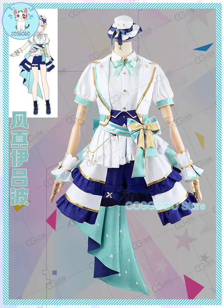 COSGOGO Vtuber Hololive 4th Towa Lamy Sora Roboco San Noel Takane Lui All Members Cosplay Costume Halloween Outfits Women Dress