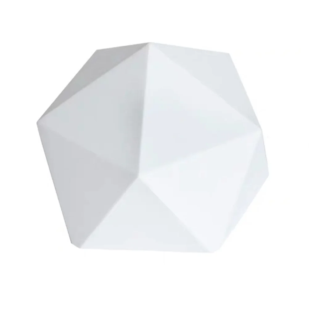 1Pcs Decorative Polyhedral Jewelry Storage Rack White Ring Holder Stand for Desktop Showcase Jewelry Store Organizer