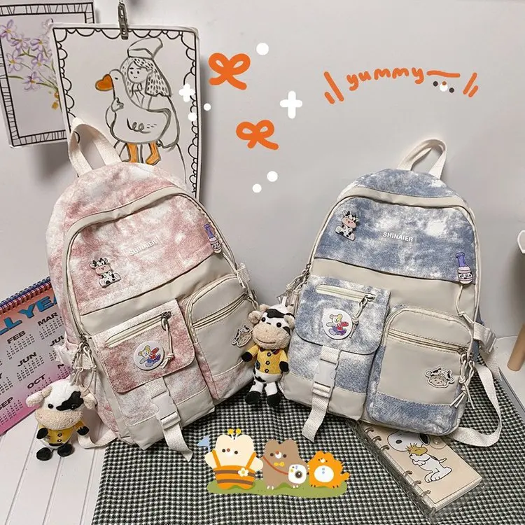 Mochilas De Estudante Kawaii para Mulheres, Grande Capacidade, Mochilas Para Laptop, Moda, Bonito Mochila De Estudante Primário, Mochilas Para Meninas Adolescentes