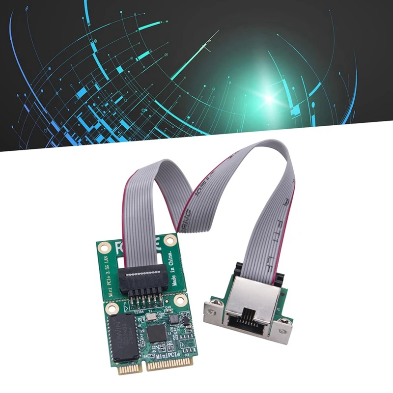 WISH Mini PCIE جيجابت بطاقة الشبكة منفذ واحد RJ45 بطاقة إيثرنت منفذ COM بطاقة إيثرنت LAN ثابتة للكمبيوتر الشخصي