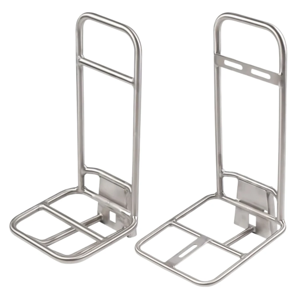 Chooee rack de bolsa frontal de liga de titânio para bicicletas Brompton, rack de bagagem dianteiro de bicicleta leve, acessório de bicicleta dobrável