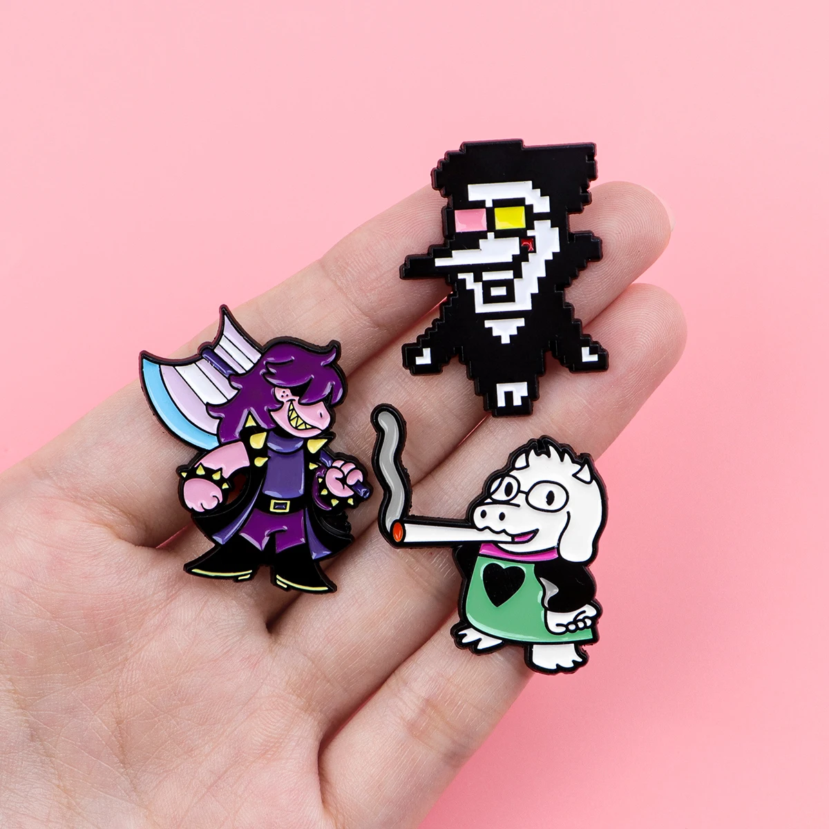 مضحك الكرتون لعبة أرقام المينا دبابيس أنيمي بكسل بروش التلبيب شارة بدبوس على ظهره الملابس والاكسسوارات هدايا مجوهرات الأزياء