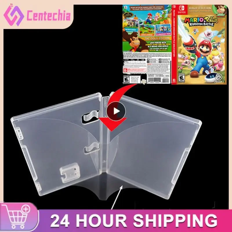 lot Game Card Storage Case Transparent Box Cartridge Holder Shell For Switch NS With Book Holder For Inserted Cover