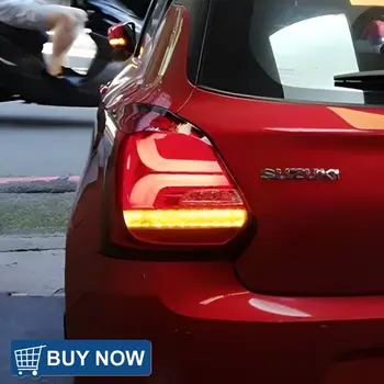Zadní světla pro Suzuki Swift 2017-2023 LED zadní světla do auta, montáž, vylepšení, zvýraznění, blikající příslušenství pro zadní světla 12 nejlepší prodej Zadní světlo Suzuki Swift - №12