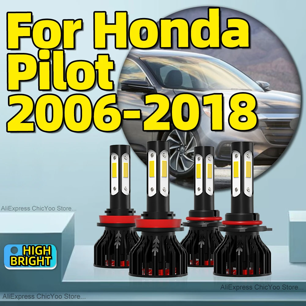 

2/4Pcs 30000Lm LED H11 9005 Car Light Auto Lamp For Honda Pilot 2006 2007 2008 2009 2010 2011 2012 2013 2014 2015 2016 2017 2018