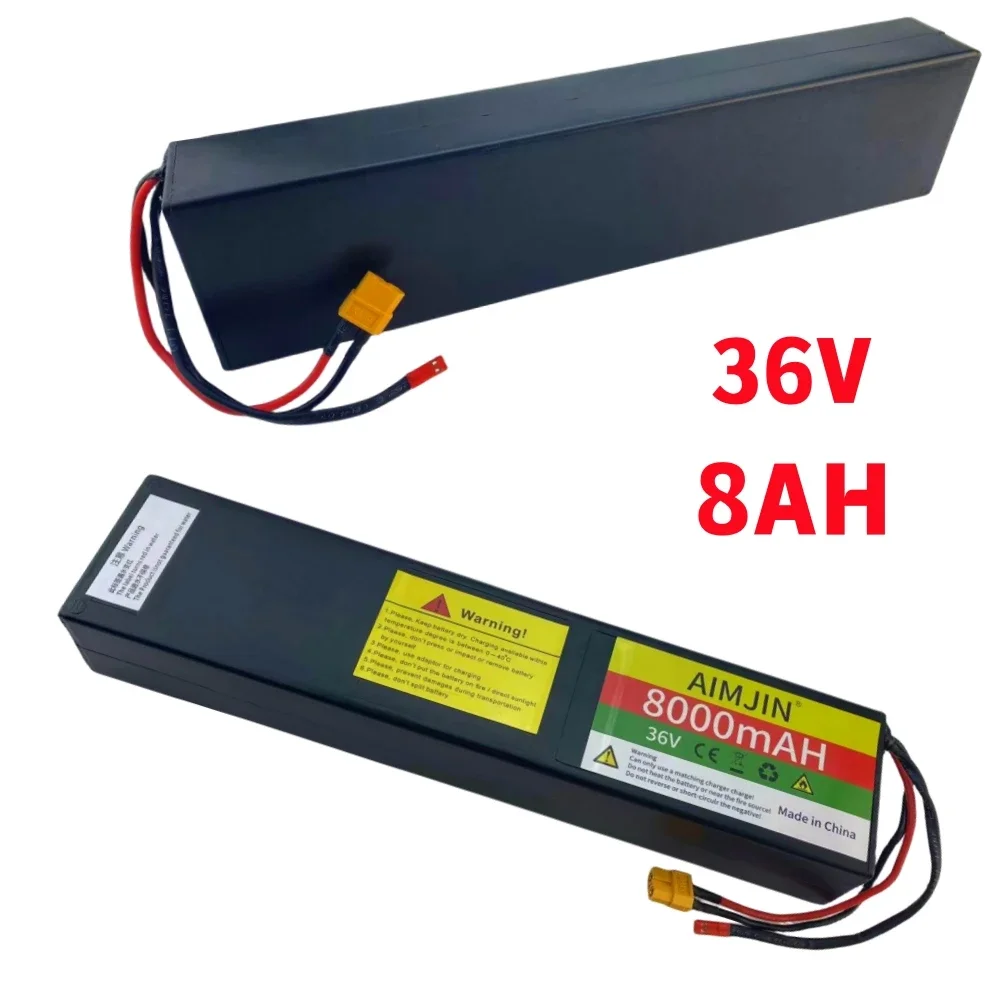 Batterie lithium-ion 36V 10s3p 8,0 Ah, connecteur JST + Count60, BMS intégré, adaptée au vélo électrique et au scooter