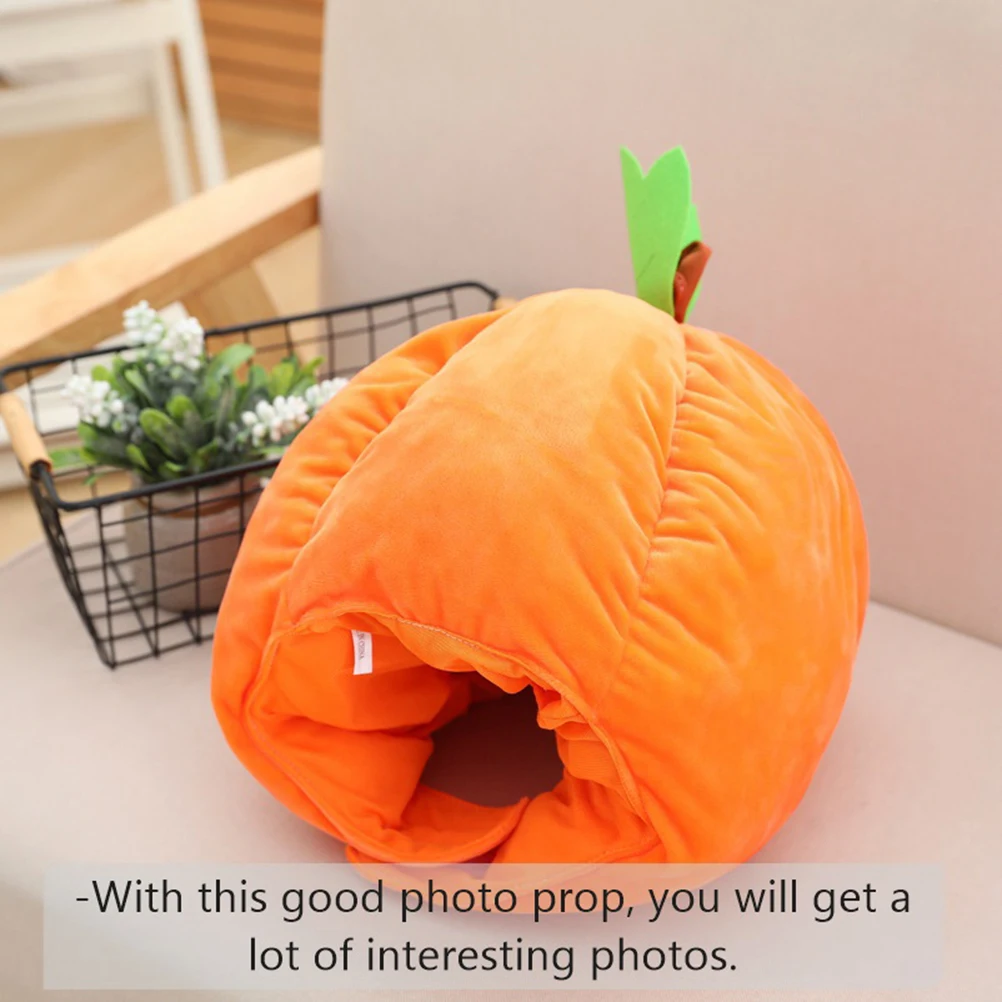 

Pumpkin Hat Toys Costume Accessory Comfortable Prop Comfortable Headgear Child Pumpkin Shape