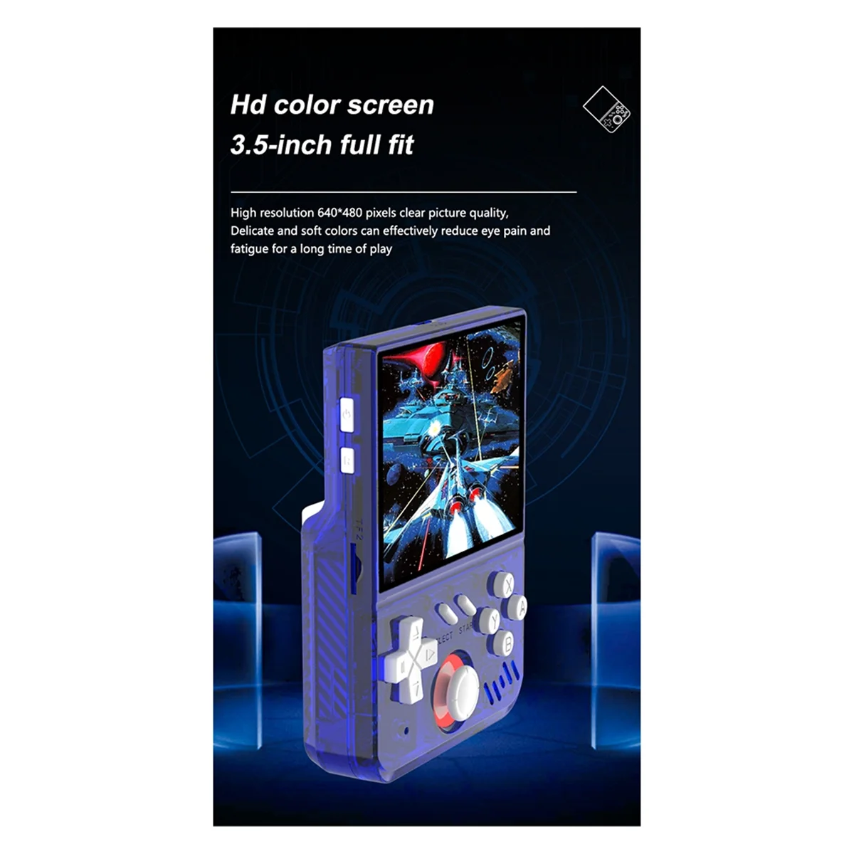 CCDD R36 미니 레트로 핸드 헬드 게임 콘솔 MY Mini 128GB 3.5 인치 IPS 스크린 비디오 게임 콘솔 Linux는 30 개 이상의 에뮬레이터 E를 지원합니다