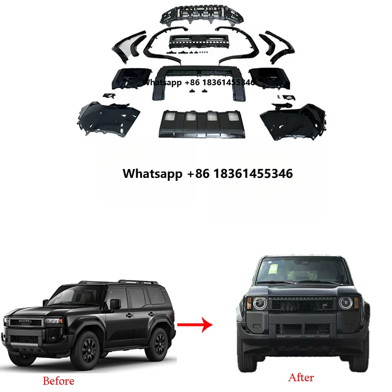 

LC250 Accessories for LC250 2024+ Upgrade to VX Contain Front Bumper Eyebrow Car Body Kits