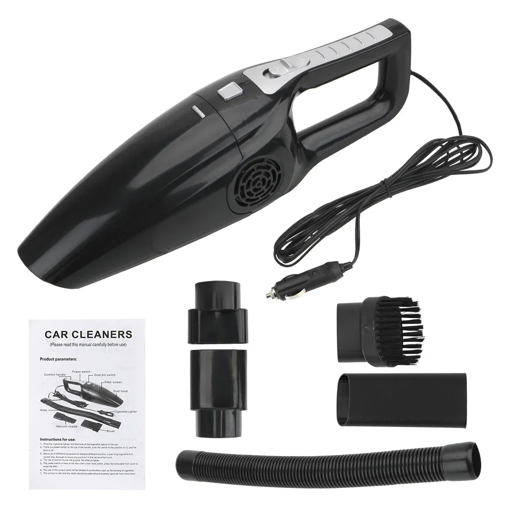 Car Vacuum Cleaner Portable Wet And Dry Dual-Use Vacuum Cleaner Powerful Handheld Mini Vaccum Cleaners High Suction 12V 120W