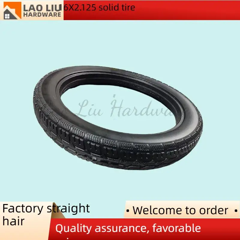 Pneumatici pieni, pneumatici non gonfiabili, 16 pollici, accessori per veicoli elettrici 16x2.125