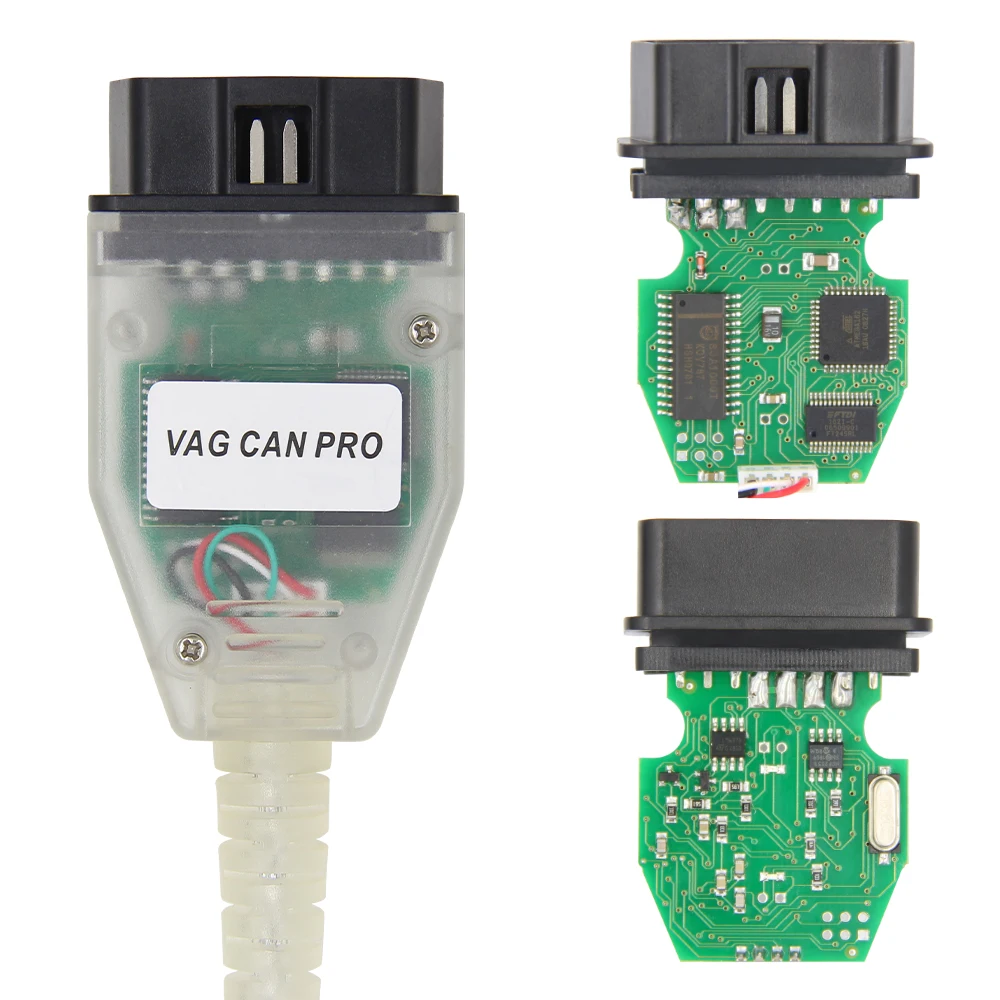 VAG CAN PRO VCP 5.5.1 OBD2 Auto Car Diagnostic Tools OBDII Interface K-line for AUDI for VW Multilingual OBD Cable