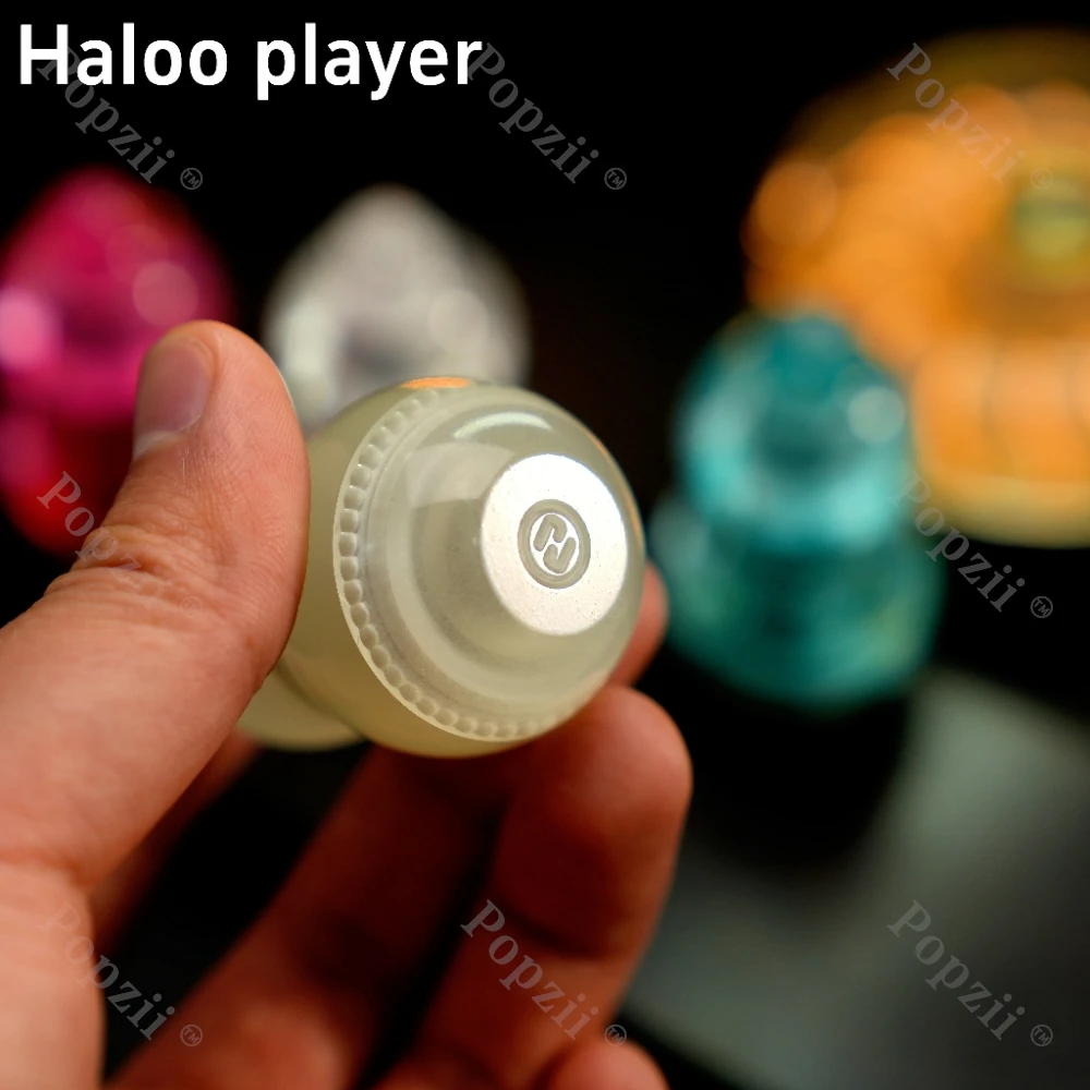 HALOOPLAYER EDC Luminous Gourd Fidget Spinner Haptic Coin Mechanical Ratchet Coin Office Stress Relief Gadgets Anxiety Toys