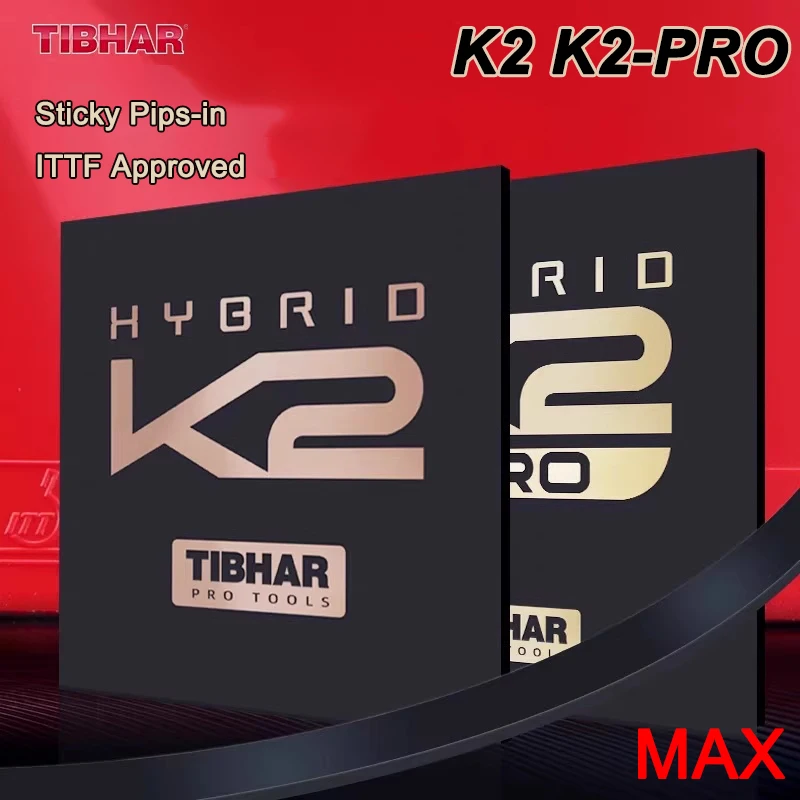 

TIBHAR K2 Sticky Pips-in Table Tennis Rubber Sheet Sponge MAX Ping Pong Rubber ITTF Approved Professional Table Tennis Rubber