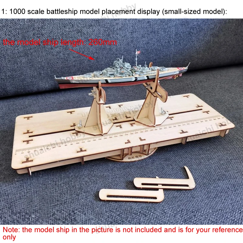 1Set Ship Model Making Auxiliary Bracket Construction Support Platform Wooden Assembly Stand for Simulation Warship Sailboat