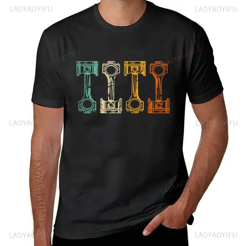 T-Shirt drôle de moteur de Piston de voiture de mécanicien sucer Squeeze Bang coup impression T-Shirt Hippie Harajuku graphique t-shirts pour hommes Ropa Hombre