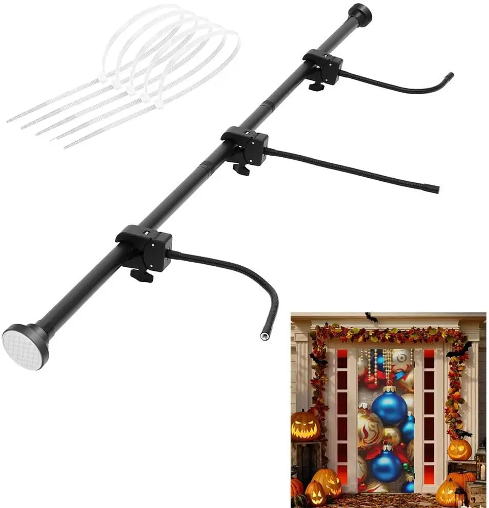 

Adjustable Heavy-Duty Garland Hanger for Door, No Screw, No Drill, Fits 32'-63' Doors