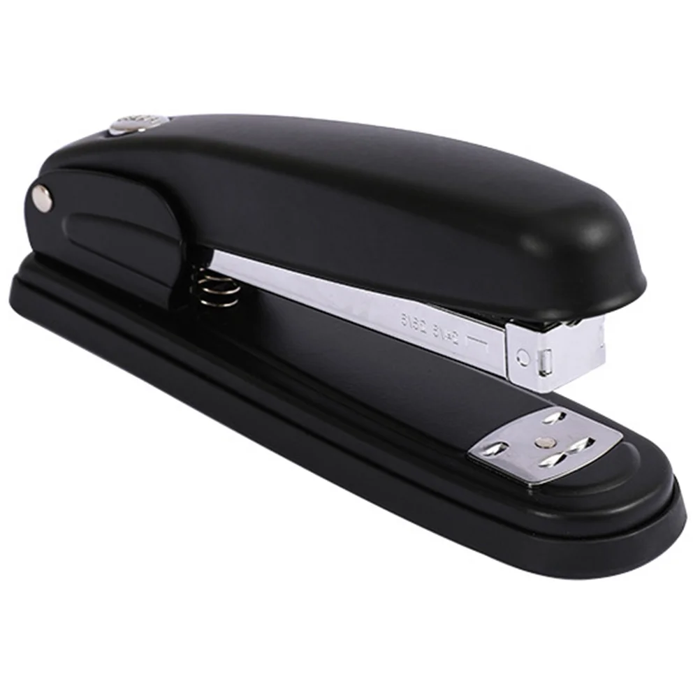 1pcs Black Mini Compact Metal Small Stapler For Office School Home Portable Handheld Paper Stapler Desk Stationery Supply