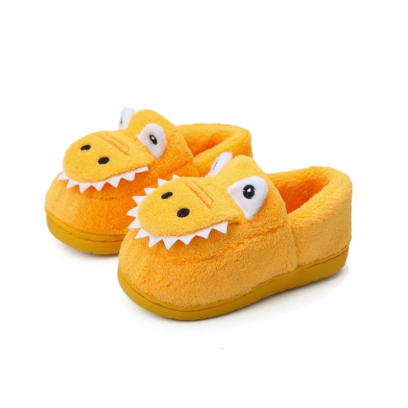 Chidlren Slippers Autumn Winter Cartoon Cotton Shoes Boys Girls Warm Plush Home Slippers Indoor Non-slip Soft Sole Kids Shoes