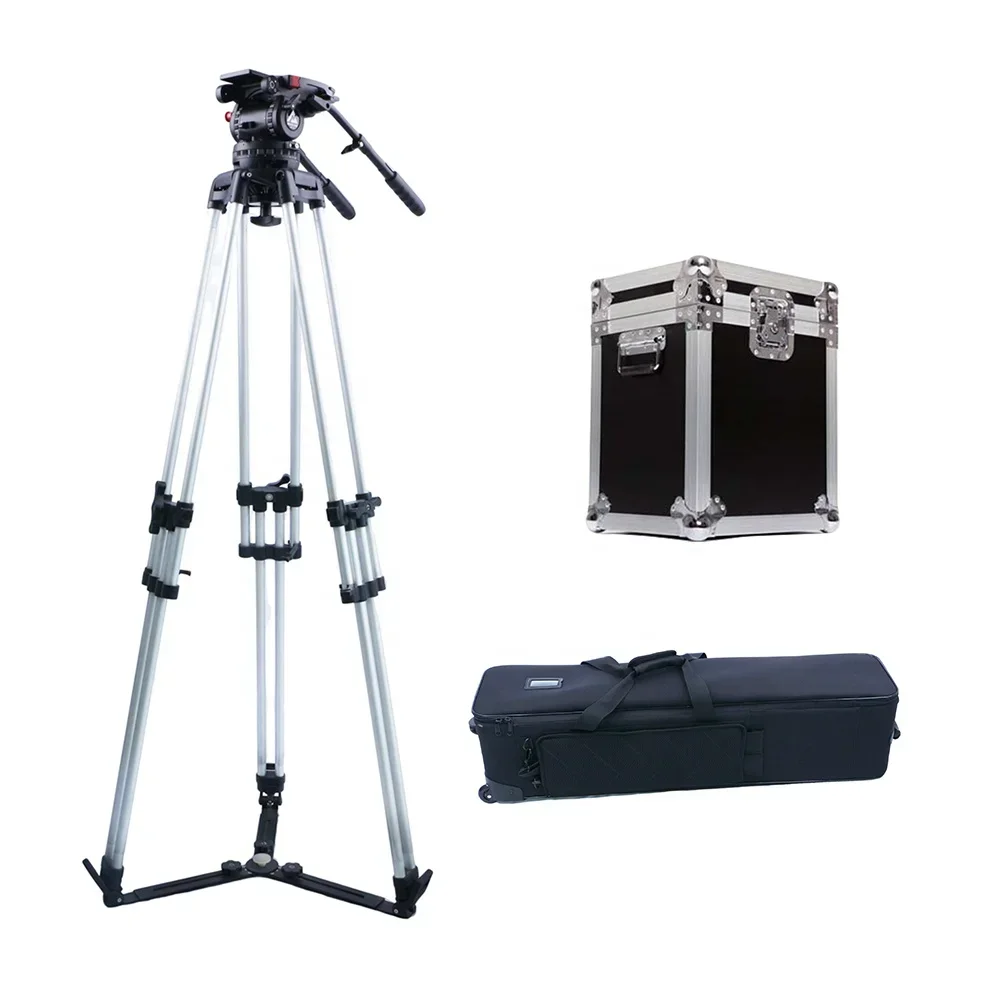 MagicLine Broadcast Heavy Duty Video Camera Tripod System With 150mm Bowl Cine 30 Fluid Head kit Photographic Equipment