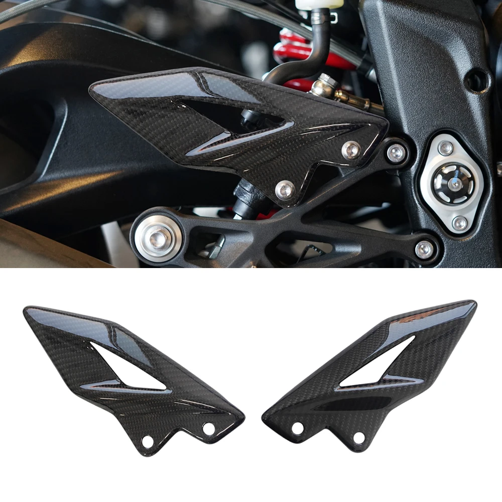 

for Triumph Street Triple 765 / R / RS 2016-2025 Street Triple 660 S 2020-2024 Carbon Fiber Fairing Motorcycle Foot Pedal Heel