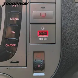 Car USB Input Adapter Switch Audio Radio u-disk flash Socket QC3.0 Quick Charge For Ford Focus 2 MK2 2009 2010 2011 accessories