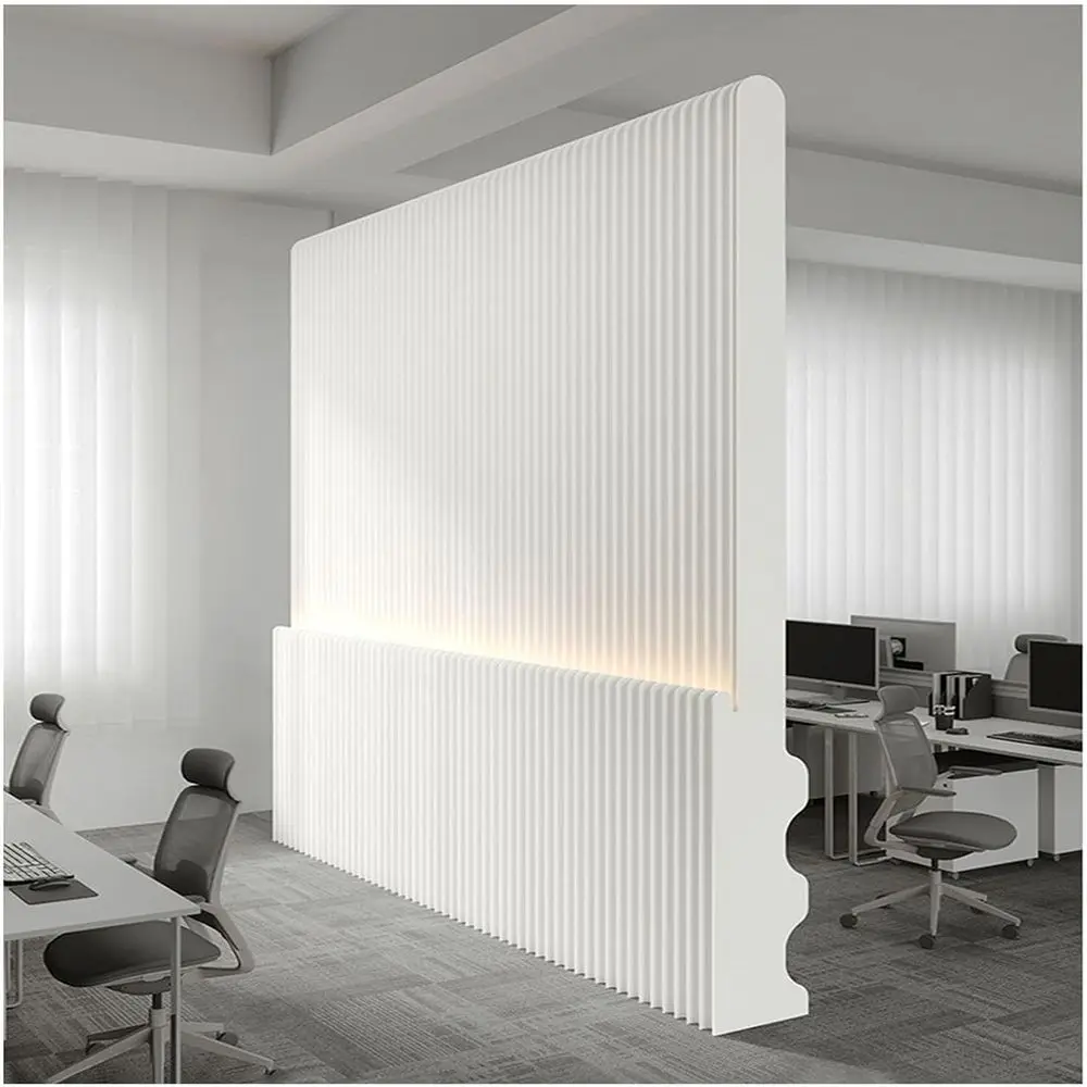 

Modern LED-lit Folding Room Divider - Contemporary Privacy Screen for Home and Office (100-200x160cm)