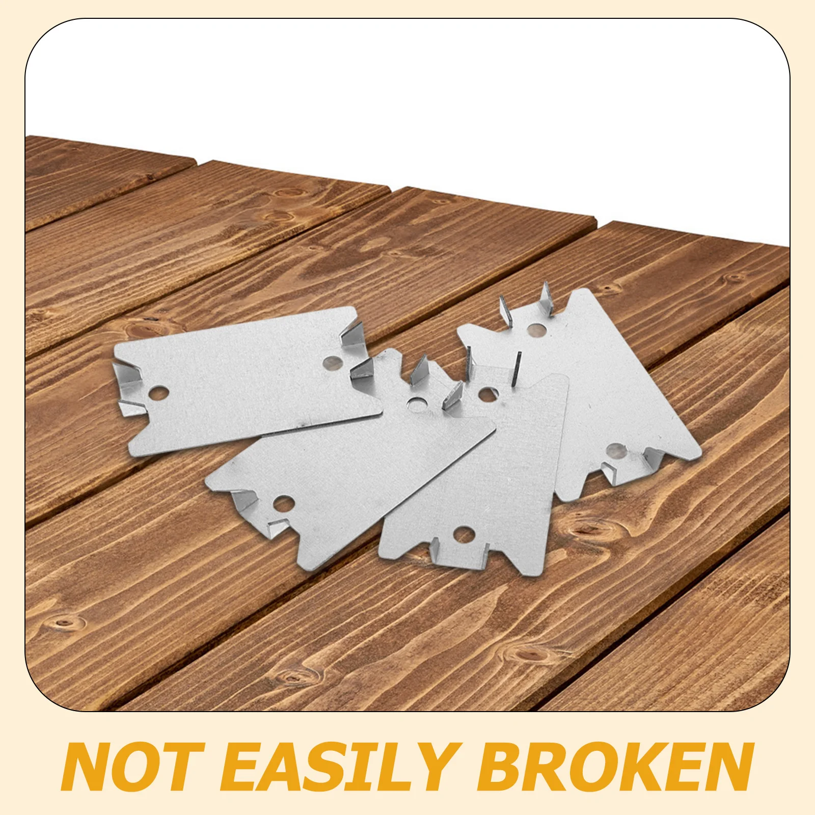 50 قطعة من لوحة الأظافر شديدة التحمل، لوحة معدنية صغيرة من الخشب لتركيب أنابيب الأسلاك، لوحات الكابلات الكهربائية #2