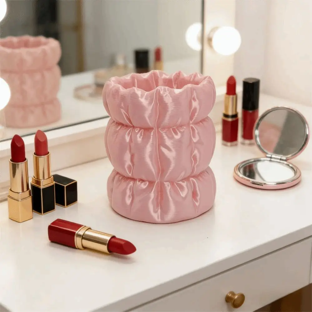 Creative 3D Printed Pen Holder Wear-Resistant Grid Shaped Pen Stand Multifunctional Thick Durable Makeup Brush Holder
