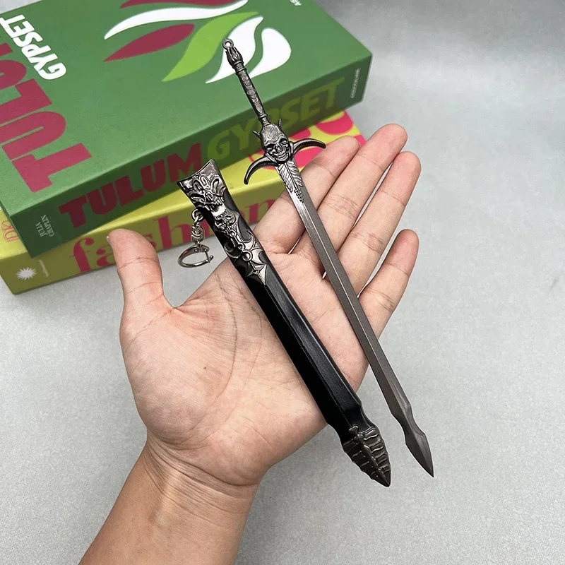 22cm rebelião espada arma de metal modelo diabo may dmc choro jogo réplica dante 1:6 figura de ação acessório decoração colecionável