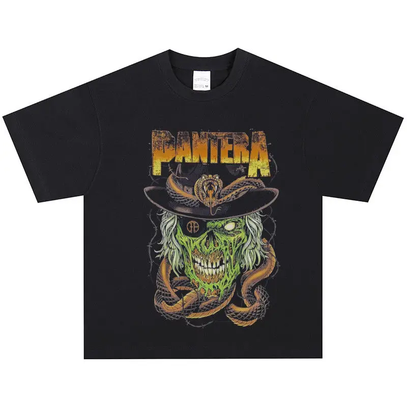 

Футболка в стиле рок-американского ретро, уличная старая свободная хлопковая модная футболка с принтом